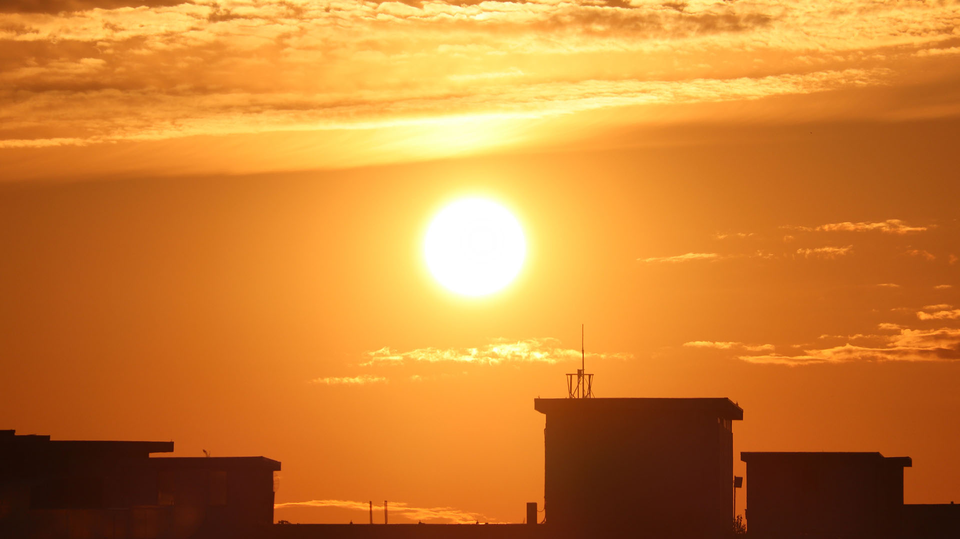 Golden Sunrise Above The City